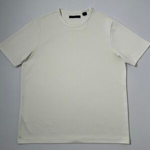 AXIST Men's XL Beige Textured Short Sleeve Crew Neck T Shirt Top